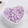 Cuentas Redondas de Brillo Fino de Doble Empalme con Gran Apertura, Cuentas Sueltas de Resina, Accesorios de Hilo de Cuentas Hechos a Mano para Botones de Traje de Baño