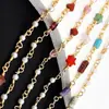 Color Oro Real Conservación del Color Piedra Natural Cadena de Cobre Pendientes Joyería Pulsera Collar Accesorios Joyería DIY Materiales para Ropa
