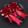 Juego completo de accesorios para boda: boutonnières para padres y familia, padrinos, damas de honor, novia, novio e invitados