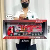 Vehículo de Ingeniería Inercial Grande para Niño Simulación Excavadora de Ciudad Camión de Bomberos Modelo Juguete Institución Venta al por Mayor Caja de Regalo