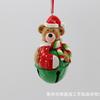 Argila Macia Personalizada de Fábrica Pingente de Sino Papai Noel Boneco de Neve Enfeites de Árvore de Natal Pequenos Presentes de Natal
