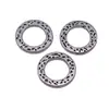 13x13x1,6mm 0,77g Cor Prata Antiga Material para Fazer Joias DIY Conector Anel Redondo com Textura Picotada