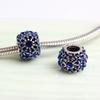 Nuevas Cuentas de Zirconia de Deseos Ao-Europeos DIY Anillo de Diamantes Redondo Pulsera Accesorios con Cuentas Venta al por Mayor