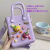 Bolso de Mano para Mujer 2024 Bolso de Agujeros Eva Bolso de Mano Portátil para Viajar Bolso de Agujeros Almacenamiento Bolso Cuadrado Pequeño