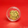 Pegatinas para teléfono de oro puro 999 con los doce animales del zodiaco, pegatinas de oro para teléfono, venta al por mayor para eventos de transmisión en vivo y regalos promocionales