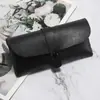 Nuevo Estuche para Gafas de Sol con Hebilla de Presión Tejida Bolsa de Almacenamiento para Gafas de Cuero PVC Hebilla de Presión Bolsa para Gafas con Logo Imprimible