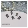 Acessórios de Arte para Unhas Transfronteiriços Estilo Dark Retrô Corações Cromados Cruz de Metal Decorações de Unhas Acessórios de Arte para Unhas