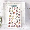 Adesivos de PVC de Anime adesivos diário adesivos transparentes adesivos em formato de desenho animado DIY