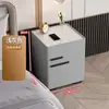 Mesa de cabeceira inteligente com trava de senha integrada, cofre e armazenamento; um carregador e cofre sem fio multifuncional para uso doméstico e no quarto