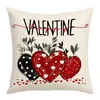 Nueva Funda de Almohada Ambiente Festivo de San Valentín Moda Tendencia Estilo Ins Estampado Digital Funda de Almohada Funda para Cojín