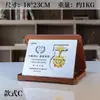 Colección de Medallas Franquicia Autorizada Medalla de Metal Plegable con Tapa Abatible Certificado de Honor de Jubilación Recuerdo