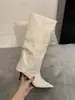 Botas de Cavaleiro de Salto Alto Bico Fino Novidade Primavera/Outono 2026, Estilosas e Modernas, Salto Agulha Emagrecedor, Bota de Cano Largo, Botas Longas Femininas