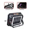 Luz LED recargable integrada superbrillante transfronteriza para mercados nocturnos, iluminación exterior, puesto alimentado por energía solar y luz de camping, portátil
