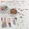 Nueva joyería de perlas para uñas colorida Navidad versátil DIY resaltado accesorios de perlas lote de paquete de material para uñas de Navidad