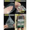 Bolsa plana de PE, bolsa de plástico larga, bolsa para pilares de hielo, bolsa engrosada, bolsa de embalaje de tubo recto con forma de pez, bolsa larga transparente