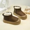 Sapatos casuais da moda e versáteis para meninas, nova coleção outono/inverno 2026, botas de neve quentes com sola macia e forro de lã para crianças, sapatos de algodão para bebês