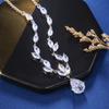 Cao Shi Taobao Live Ortografía Más Suministro Moda Damas Pendientes de Circonita Collar Joyería de Primera Calidad