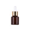 Em Estoque Frasco Dispensador de Líquido Original 15ml, Frasco para Óleo Essencial, Frasco de Vidro com Conta-gotas de Ombro Inclinado, Frasco para Sérum, Frasco para Amostra Cosmética