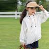 Ropa de Protección Solar para Niñas de Verano Casual, Secado Rápido, Ligera, Ropa para la Piel 2024, Chaqueta con Capucha Suelta Transpirable para Niñas, Estilo Moderno