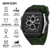 Reloj Deportivo Sanda de Doble Pantalla para Estudiantes de Secundaria, Montañismo al Aire Libre, Hora Mundial, Resistente al Agua, Cuenta Atrás, Versátil, Elegante Reloj Electrónico