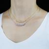 Nuevo collar de flores de perla de comercio exterior, estilo europeo y americano, sencillo, clásico, versátil, popular, para damas, joyería