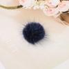 Pompon de Pelo de Visón Real de 3CM Flor de Disco de Visón Plana Semicircular Adorno de Navidad para Bufanda Ropa DIY