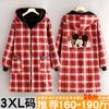 Mono con capucha y forro polar de moda para mujer, ropa exterior de estilo coreano, chaqueta para exteriores, delantal, ropa de trabajo gruesa de manga larga para adultos con estampado