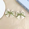 Grampo de Cabelo Flor Bordada em Renda Doce com Laço Clipe Lateral Versátil Francês Clipe para Franja Par Elegante de Acessórios de Cabelo
