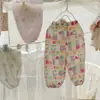 Calça Repelente de Mosquitos Infantil 2026 Verão Novo Estilo Meninos e Meninas Algodão Puro Fina Respirável Desenho Animado Calça de Ar Condicionado Calça Longa