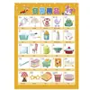 Educación temprana para niños gráfico de pared silencioso gráfico de pared fonético pinyin lectura imagen alfabetización calcomanías de pared para educación temprana tabla inicial de vocales madre fabricantes