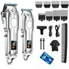 Clipper de Pelo de Venta Caliente Transfronterizo Recortador Eléctrico de Pelo Talla de Cabeza de Aceite Clipper Eléctrico de Pelo Tijeras Recargables para Cortar el Pelo del Hogar Set para Rasurar la Cabeza y Cortar el Pelo