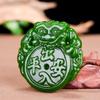 Colgante de Mongolia Exterior jaspe de imitación verde espinaca de Xinjiang colgante de jade Hetian puesto de Jianghu fabricantes de jade al por mayor