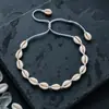 Collar tejido estilo playa hawaiana con estrellas de mar y conchas, simple y único, con cierre de langosta, cadena para la clavícula, suministro mayorista transfronterizo