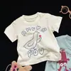 Roupas de bebê estilo coreano, blusas finas de verão para bebês, camisetas casuais e fofas para bebês, super adoráveis com estampas para o verão