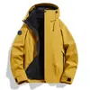 Conjunto de Chaqueta 3 en 1 para Pareja con Forro Polar Desmontable, Cortavientos, Impermeable, Ropa Exterior de Viaje