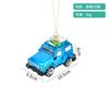 Decorações de Natal criativas carro falso mochila escolar câmera pequeno pingente vidro pintado pingente de decoração de árvore de Natal