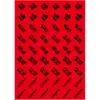 Decoración de Año Nuevo Pegatinas Rojas Adhesivas Pegatinas del Carácter Fu Frutas Cítricos Huevos Pegatinas para Empaque de Cajas de Regalo Artículos de Decoración de Año Nuevo