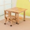 Mesa y Sillas de Madera Maciza para Niños. Escritorio y Sillas de Jardín de Niños. Educación Temprana Aprendizaje Escritura Juguete Mesa Ajustable de Madera Maciza y Sillas