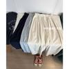 """Tempo Fluido" Moda Estilo Coreano Versátil Slim-Fit Elegante Cintura Elástica Design Cropped Balão Vovó Calças 177"""