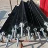 Fábrica de acessórios para equipamentos de rolo escova máquina de peneirar areia com rolo escova fio de nylon redondo oco plugue remoção de poeira polimento