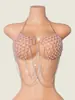 AYJ cadena de cuerpo de cadena de cuentas rosas estilo dulce y fresco cadena de cuerpo europea y americana chica caliente accesorio exterior para bikini de vacaciones en la playa perla t