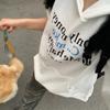 Lindo Top Grueso Explosivo de Moda con Forro Polar con Capucha Ropa Sudadera Sudadera para Mujer Camiseta Básica Estampada