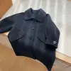 Abrigo de Lana para Niños 2026 Otoño/Invierno Nuevo Estilo Estilo Coreano Ropa Infantil Tacto de Alta Gama Infantil Solapa Abrigo de Lana Gris Oscuro