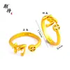 Anillo con un Apellido Aleatorio de los Cien Apellidos Familiares, Enviado con un Apellido Aleatorio, Diseño de Nicho, Moderno, Sencillo, Alto Valor Estético, Anillo Ajustable con Diseño de Moneda de Cobre