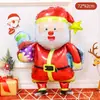 Balão de Filme de Alumínio Papai Noel Tema de Natal Evento de Loja em Shopping Center Fundo de Parede para Fotos Layout de Atmosfera Decoração