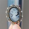 Vintage corte socialite beleza cabeça broche flor placa fivela diy joias liga acessórios diamante fivela broche fábrica fornecimento direto