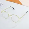 Gafas de Sol Cuadradas Nuevas 2026 Moda Iridescente Unisex para Rostro Grande Adelgazantes Tendencia Protección Solar Metal 90