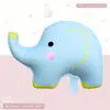 Globos de Papel Aluminio Mate con Dibujos de Animales en Forma de Oso, Elefante, Cordero, Conejo y Ponis para Fiestas de Cumpleaños Infantiles