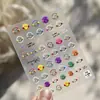 Tomoni Pegatinas para Uñas Anaglifo Celebridad de Internet Caliente Ins Papelería Japonesa Lindas Pegatinas para Uñas Pegatinas Serie Smiley
