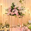 Nova Estrada Levando Flor Onda Floral Castiçal Floral Flor de Mesa Palco Local Layout Flor de Seda Guia de Arte Flor Nova Casamento Casamento